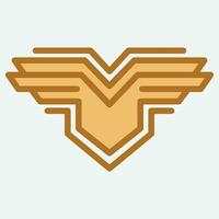 gevleugeld kozijnen. vliegend vogel schild embleem, adelaar Vleugels insigne kader en retro luchtvaart snel vleugel symbool vector