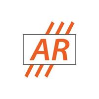 brief ar logo. een r. ar logo ontwerp vector illustratie voor creatief bedrijf, bedrijf, industrie. pro vector