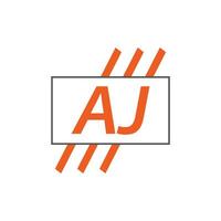 brief aj logo. een j. aj logo ontwerp vector illustratie voor creatief bedrijf, bedrijf, industrie. pro vector