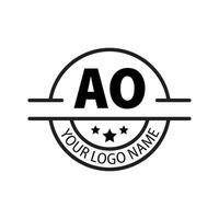 brief oa logo. een O. oa logo ontwerp vector illustratie voor creatief bedrijf, bedrijf, industrie. pro vector