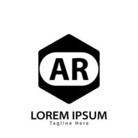brief ar logo. een r. ar logo ontwerp vector illustratie voor creatief bedrijf, bedrijf, industrie. pro vector