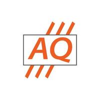 brief aq logo. een q. aq logo ontwerp vector illustratie voor creatief bedrijf, bedrijf, industrie. pro vector