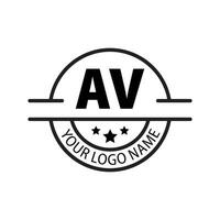 brief av logo. een v. av logo ontwerp vector illustratie voor creatief bedrijf, bedrijf, industrie. pro vector