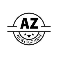 brief az logo. een z. az logo ontwerp vector illustratie voor creatief bedrijf, bedrijf, industrie. pro vector