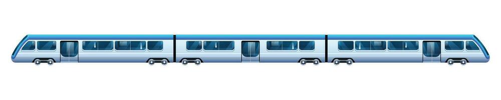 modern elektrisch trein vector illustratie geïsoleerd Aan wit achtergrond