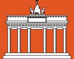 Brandenburg poort illustratie vector