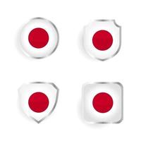 japan land badge en label collectie vector