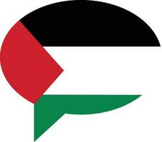 Palestina nationaal vlag icoon vlak vector. opslaan gaz, vrij Palestina land symbool staan met Palestina. midden- oosten- west Azië. hoofdstad naam Jeruzalem vector