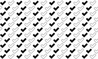 zwart en wit vinkje naadloos patroon vector