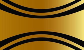 mooie gouden zwarte achtergrond met gebogen vormen vector