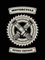 motorfiets t-shirt ontwerp, motorfiets wijnoogst grafiek vector