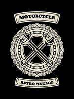 motorfiets t-shirt ontwerp, motorfiets wijnoogst grafiek vector