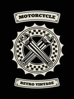 motorfiets t-shirt ontwerp, motorfiets wijnoogst grafiek vector