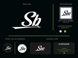 kleding sb luxe logo, minimalistische mode sb logo icoon en branding ontwerp vector