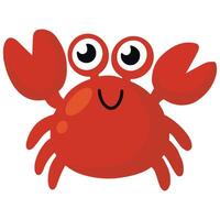 schattig weinig krab vector illustratie