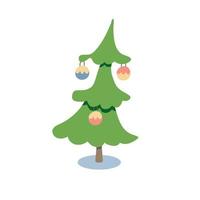 een mooie kerstboom illustratie vector