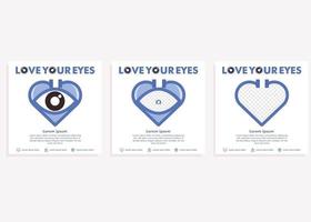 social media post voor World sight day vector