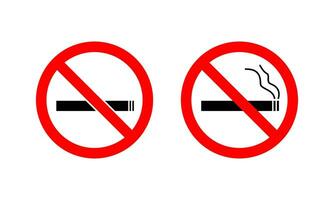 Nee roken teken in wit achtergrond vector