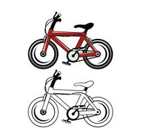 fiets tekenfilm ontwerp illustratie vector