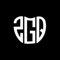 zgq brief logo creatief ontwerp. zgq uniek ontwerp. vector