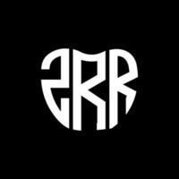 zrr brief logo creatief ontwerp. zrr uniek ontwerp. vector