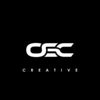 osc brief eerste logo ontwerp sjabloon vector illustratie
