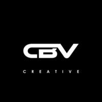 cbv brief eerste logo ontwerp sjabloon vector illustratie