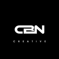 cbn brief eerste logo ontwerp sjabloon vector illustratie