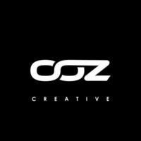 oozo brief eerste logo ontwerp sjabloon vector illustratie