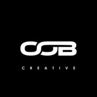 oob brief eerste logo ontwerp sjabloon vector illustratie