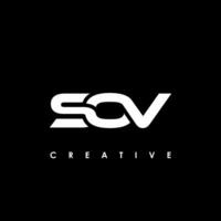 sov brief eerste logo ontwerp sjabloon vector illustratie