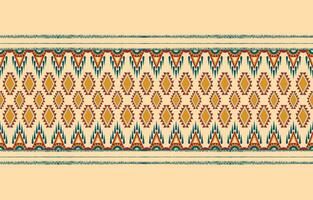 etnisch abstract ikat kunst. aztec ornament afdrukken. meetkundig etnisch patroon naadloos kleur oosters. ontwerp voor achtergrond ,gordijn, tapijt, behang, kleding, inpakken, batik, vector illustratie.