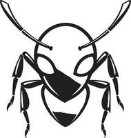 mier precisie zwart vector logo perfectie zwart vector mier een modern embleem van sterkte