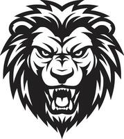 onyx majesteit leeuw icoon in vector inktpot monarch zwart leeuw logo