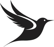 duif in beweging abstract kolibrie kam vector