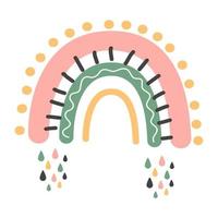 concept van een kleurrijke regenboog.eps vector