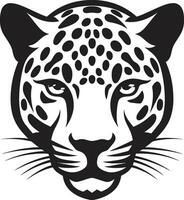 rondsnuffelen panter zwart vector luipaard logo bevallig macht zwart luipaard icoon in vector