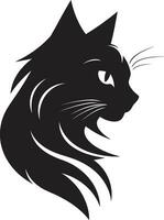minimalistisch rondsnuffelen panter stoutmoedig kat branding vector