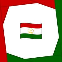 Tadzjikistan vlag abstract achtergrond ontwerp sjabloon. Tadzjikistan onafhankelijkheid dag banier sociaal media na. Tadzjikistan tekenfilm vector