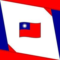 Taiwan vlag abstract achtergrond ontwerp sjabloon. Taiwan onafhankelijkheid dag banier sociaal media na. Taiwan onafhankelijkheid dag vector