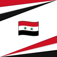 Syrië vlag abstract achtergrond ontwerp sjabloon. Syrië onafhankelijkheid dag banier sociaal media na. Syrië ontwerp vector