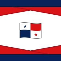 Panama vlag abstract achtergrond ontwerp sjabloon. Panama onafhankelijkheid dag banier sociaal media na. Panama vector