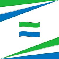 Sierra Leone vlag abstract achtergrond ontwerp sjabloon. Sierra Leone onafhankelijkheid dag banier sociaal media na. Sierra Leone ontwerp vector