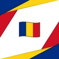 Roemenië vlag abstract achtergrond ontwerp sjabloon. Roemenië onafhankelijkheid dag banier sociaal media na. Roemenië vector