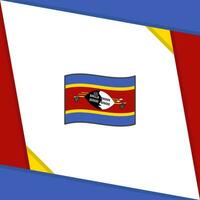 Swaziland vlag abstract achtergrond ontwerp sjabloon. Swaziland onafhankelijkheid dag banier sociaal media na. Swaziland onafhankelijkheid dag vector