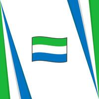 Sierra Leone vlag abstract achtergrond ontwerp sjabloon. Sierra Leone onafhankelijkheid dag banier sociaal media na. Sierra Leone vlag vector