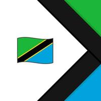 Tanzania vlag abstract achtergrond ontwerp sjabloon. Tanzania onafhankelijkheid dag banier sociaal media na. Tanzania tekenfilm vector