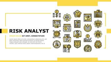 risico analist bedrijf landen hoofd vector