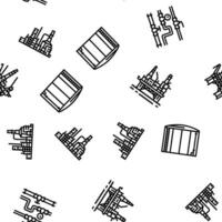 petroleum ingenieur olie industrie vector naadloos patroon