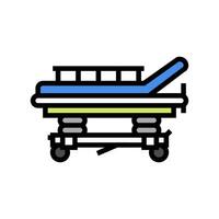 brancard vervoer ambulance kleur icoon vector illustratie